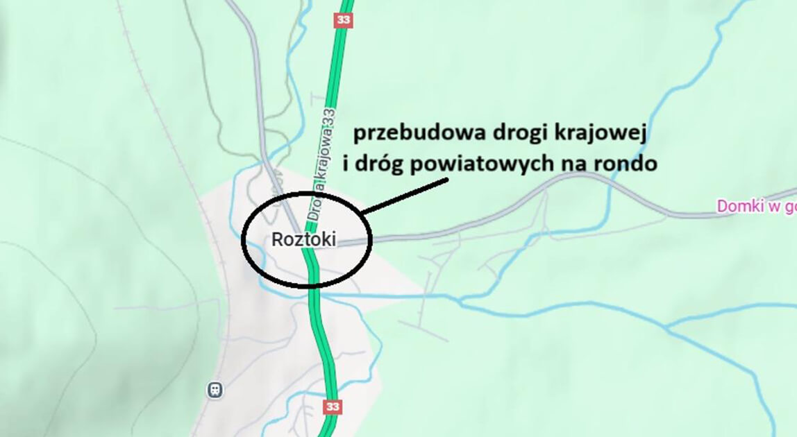 Rondo w Roztokach – poprawi bezpieczeństwo na DK33
