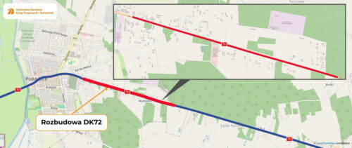 Rozbudowa DK72 – umowa na projekt rozbudowy DK72 w Poddębicach