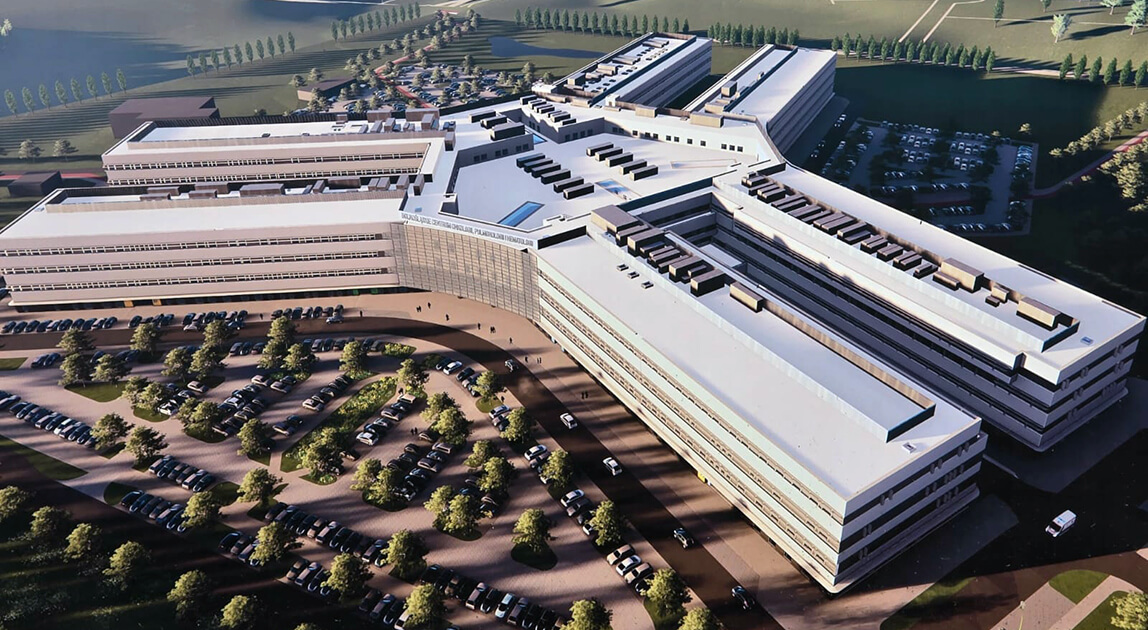 Wizualizacja szpitala we Wrocławiu