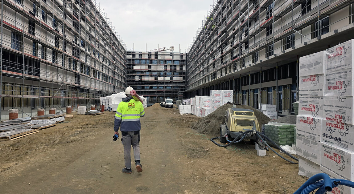 Produkty Cemex Polska na budowie szpitala we Wrocławia