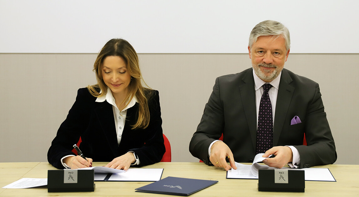 Podpisanie umowy o współpracy CPK i Politechnika Wrocławska