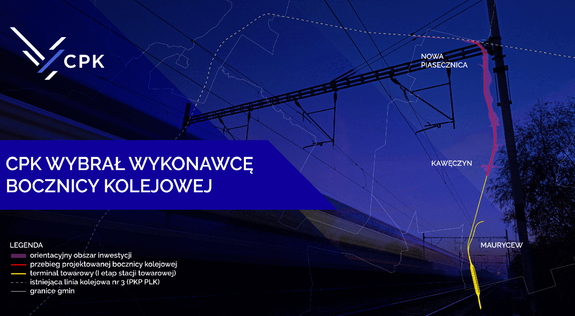 Wybrano wykonawcę bocznicy kolejowej CPK