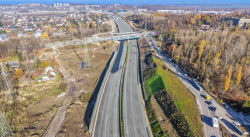 Węzeł Grębałów – nowy odcinek S7