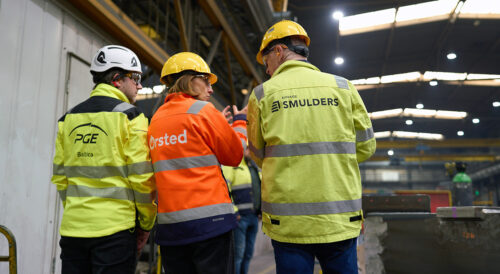 Produkcja konstrukcji stalowych Baltica 2 w zakładzie Smulders