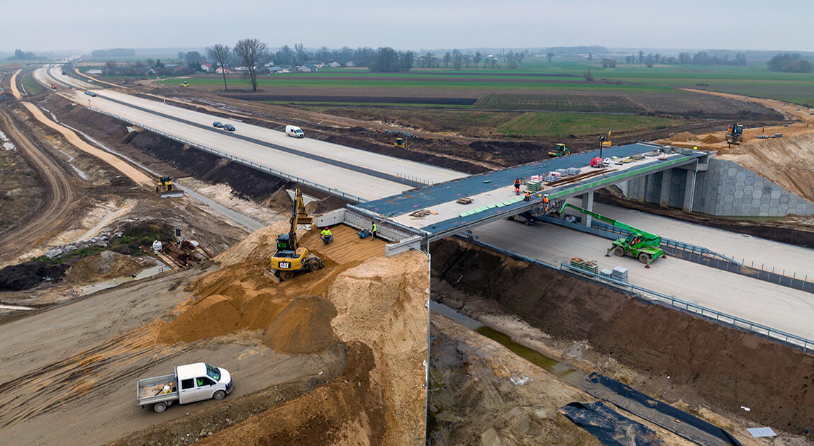 Przerwa zimowa na budowach dróg – budowa autostrady A2 Malinowiec - Łukowisko