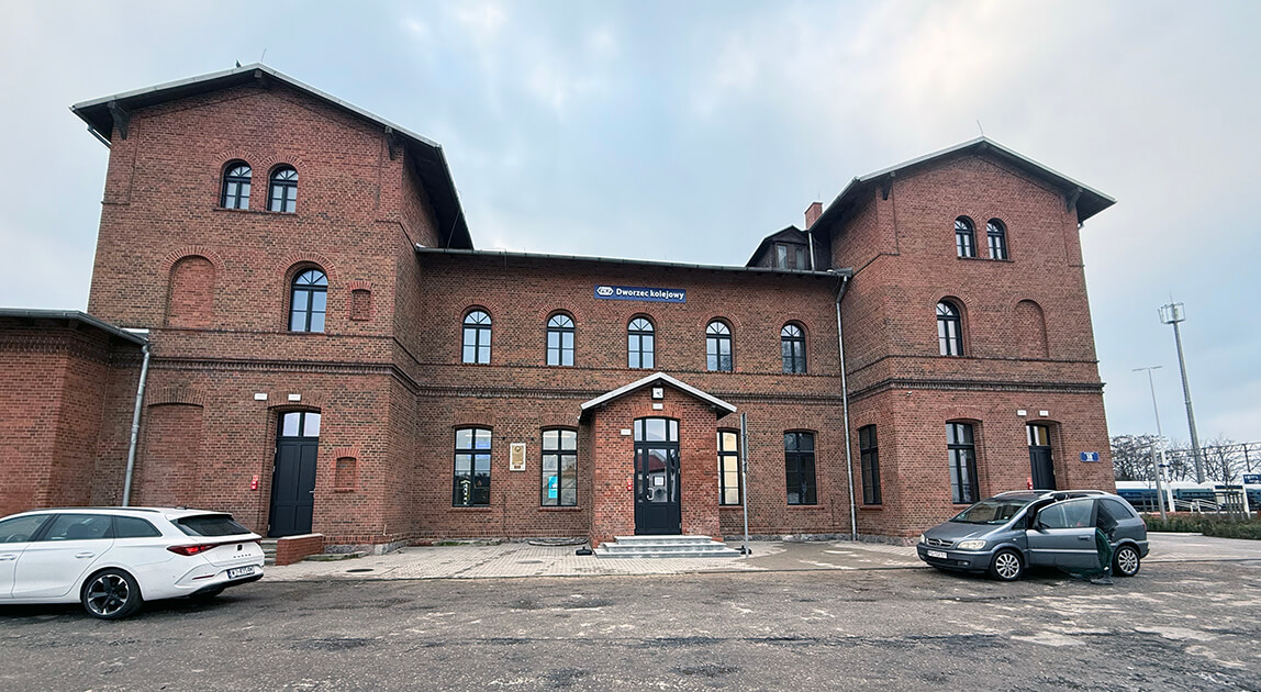 Wyremontowany dworzec kolejowy Pleszew