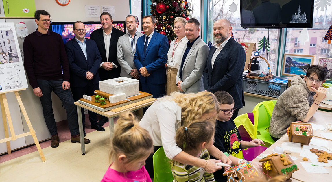 Piernikowa makieta Centrum Leczenia Dzieci w Bydgoszczy