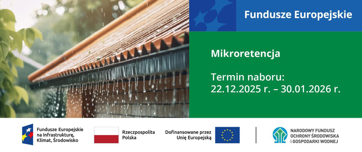 Ruszył nabór wniosków na dofinansowanie mikroretencji z Funduszy Europejskich - NFOŚiGW