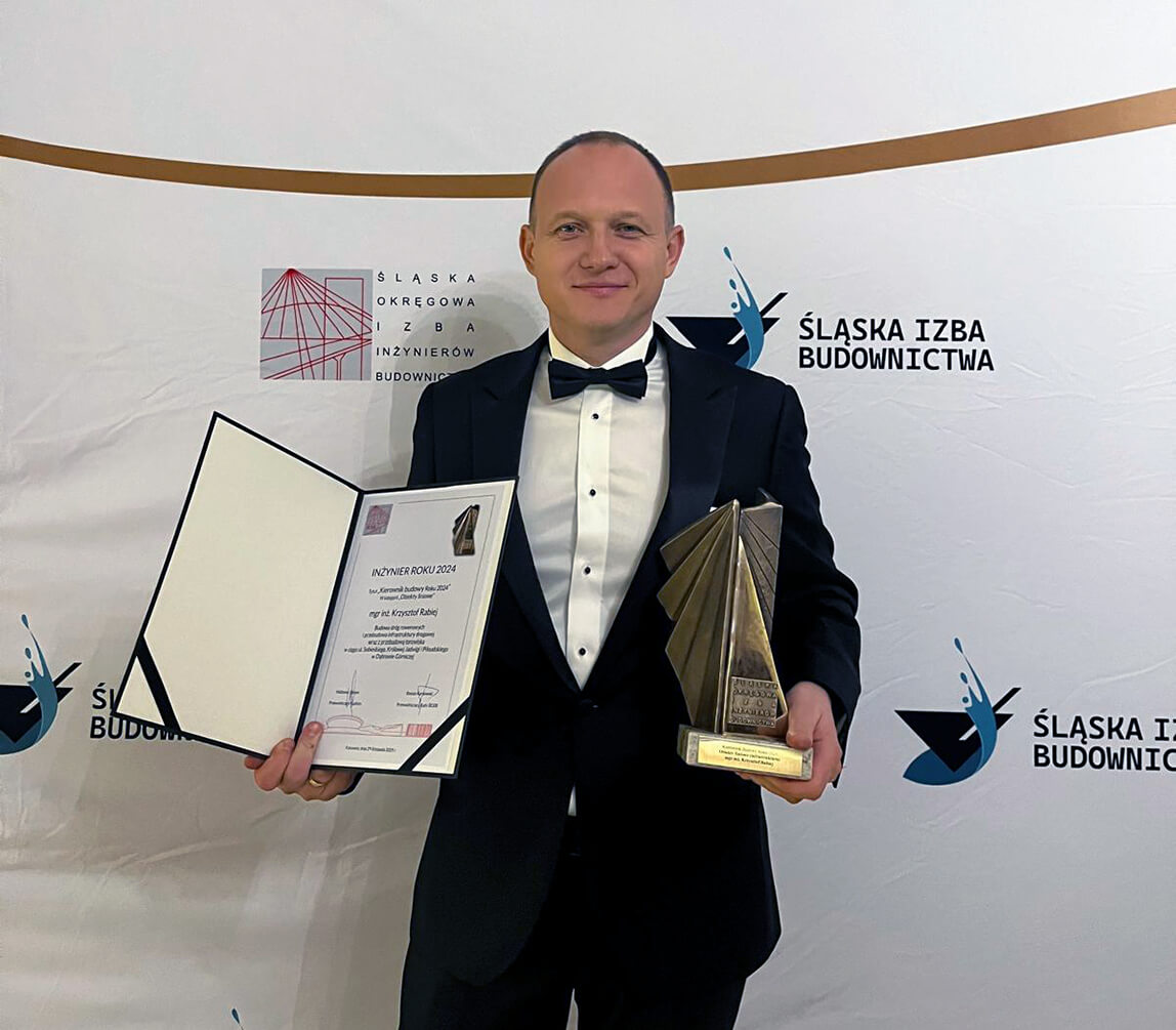 Kierownik Budowy Roku 2024 – Krzysztof Rabiej z ZUE