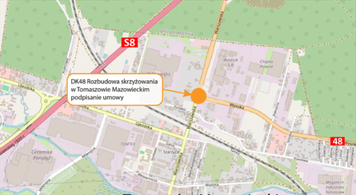 Modernizacja DK48 w Tomaszowie Mazowieckim