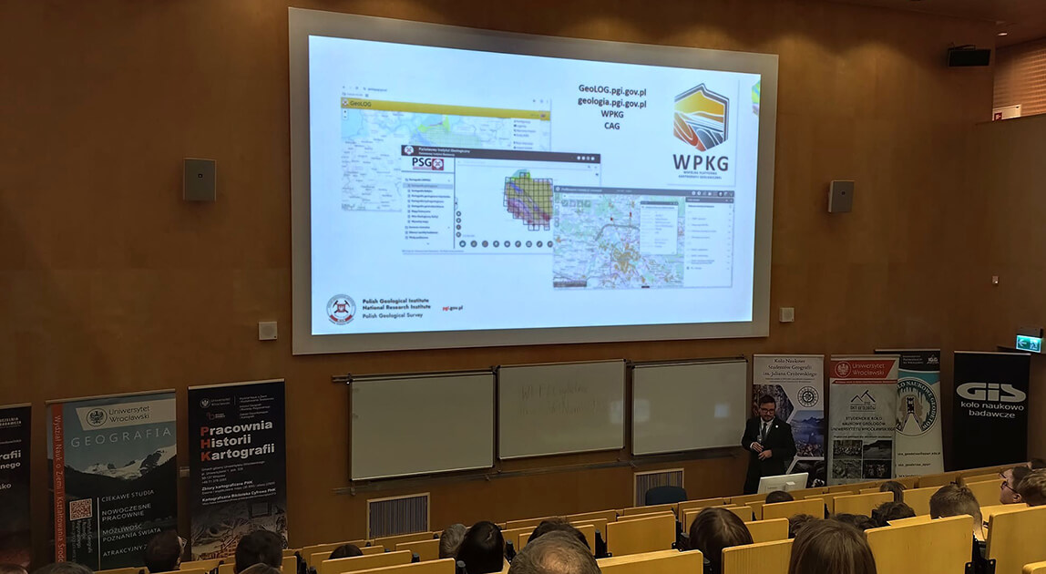 Prezentacja Dolnośląskiego Oddziału PIG-PIB podczas GIS Day 2025