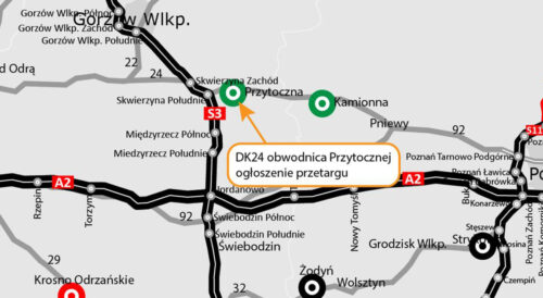 Obwodnica Przytocznej – przetarg na projekt i budowę w ciągu DK24