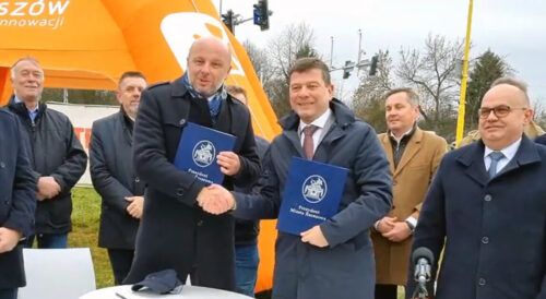 Budowa drogi do strefy Dworzysko – podpisany umowy przez STRABAG i MZD w Rzeszowie