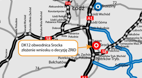 Złożono wniosek o ZRID dla obwodnicy Srocka w ciągu DK12