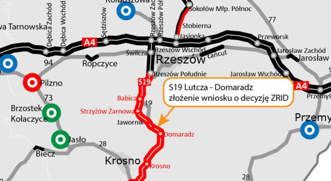 Wniosek o pozwolenie na budowę S19 Lutcza – Domaradz
