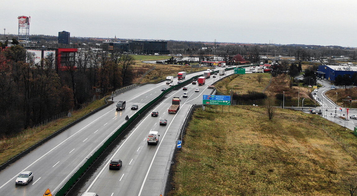 Zmiana organizacji ruchu Bielany Wrocławskie – autostrada A4