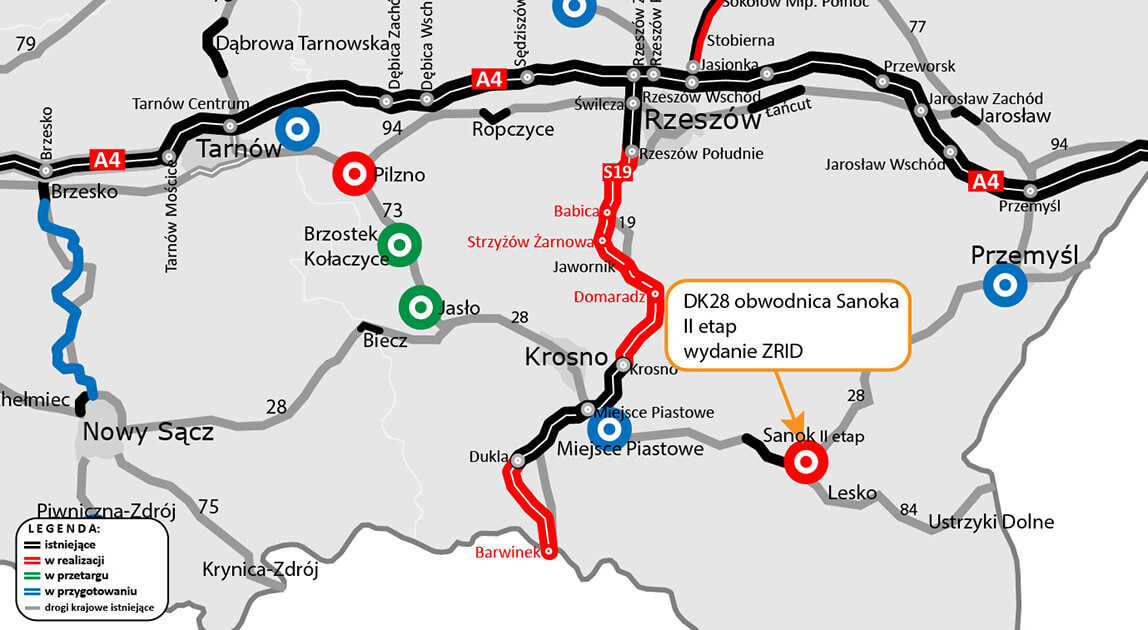 ZRID dla II etapu obwodnicy Sanoka
