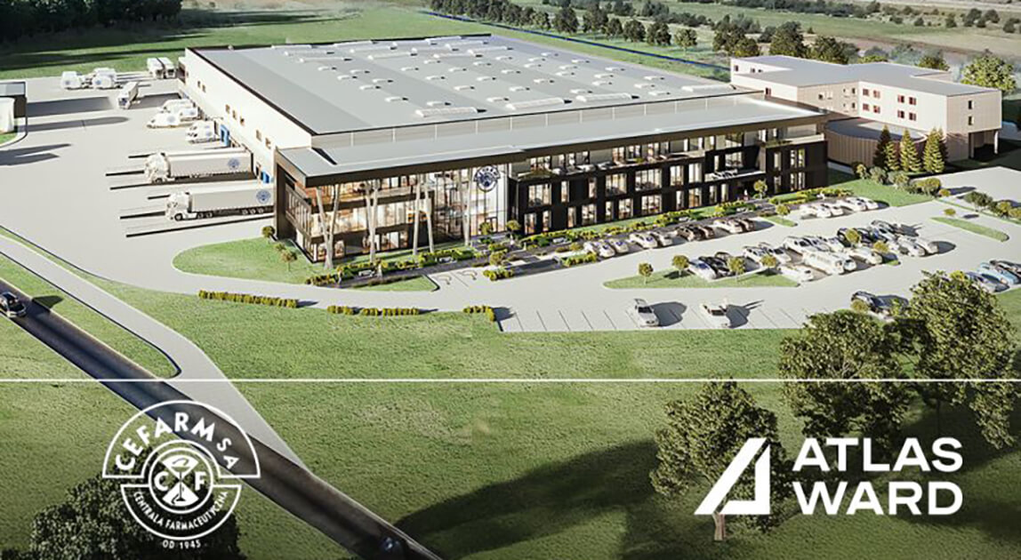 Atlas Ward realizuje centralę farmaceutyczną CEFARM – wizualizacja centrali