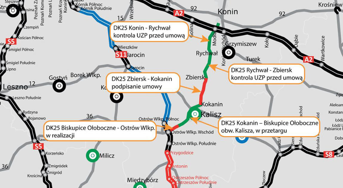Rozbudowa DK25 Zbiersk – Kokanin umowa podpisana