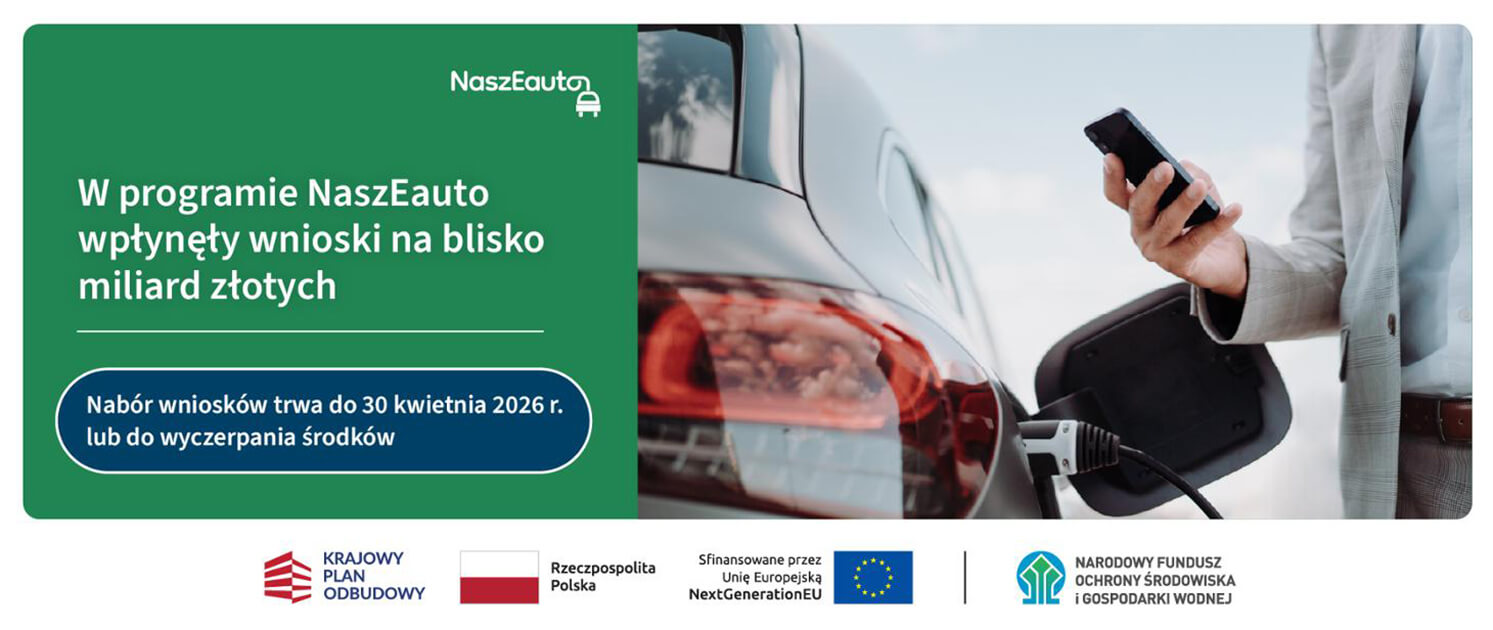 Dofinansowanie samochodów elektrycznych NaszEauto – mld zł