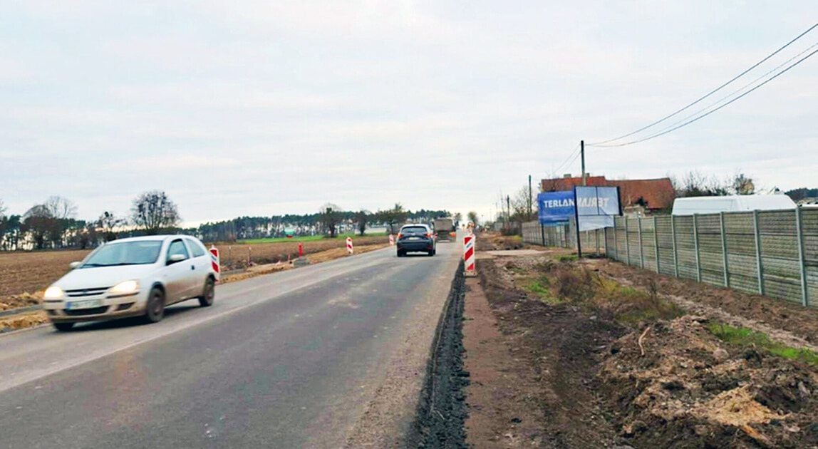 Droga wojewódzka nr 190 Margonin – Durowo – postęp prac Terlan