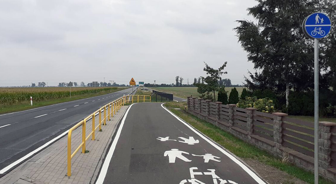 Rozbudowa DK92 Wólka – Gonice – widok DK15