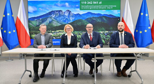 Gospodarka wodno-ściekowa w Zakopanem – podpisanie umowy o dofinansowanie