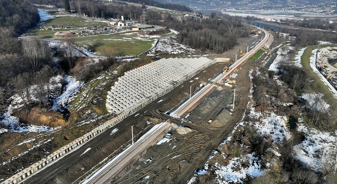 Inwestycja kolejowa Podłęże–Piekiełko – zabezpieczenie osuwiska w Rdziostowie