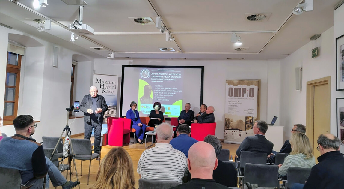 Debata o myśli Stanisława Staszica w Kielcach – wystąpienie prelegenta