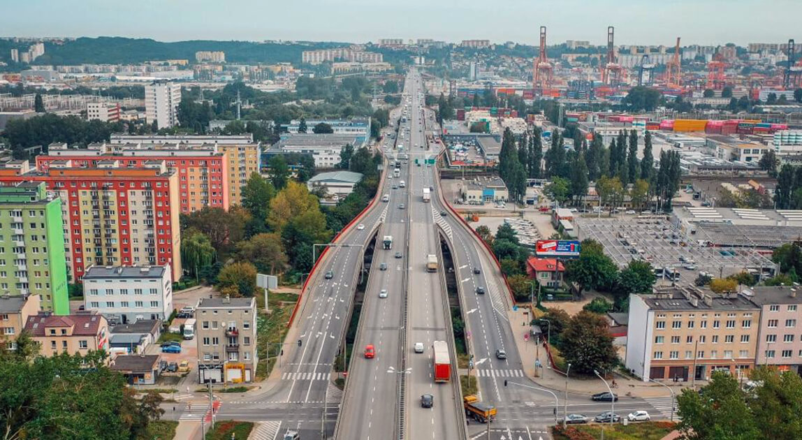 Modernizacja Estakady Kwiatkowskiego – widok estakady w Gdyni