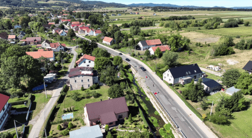 Przebudowa drogi w Kamienicy – odcinek uszkodzony po powodzi