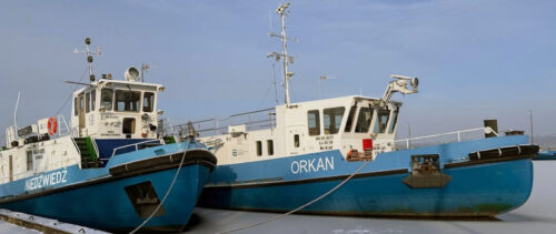 Zbiornik Włocławek – lodołamacze przy Stopniu Wodnym Włocławek