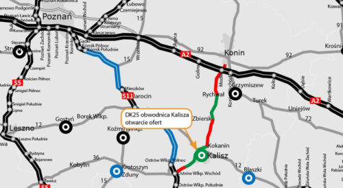 Obwodnica Kalisza w ciągu DK25 – otwarcie ofert w przetargu