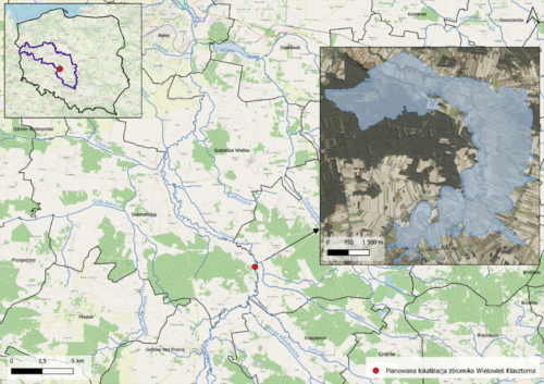 Zbiornik Wielowieś Klasztorna na rzece Prośnie – planowana lokalizacja