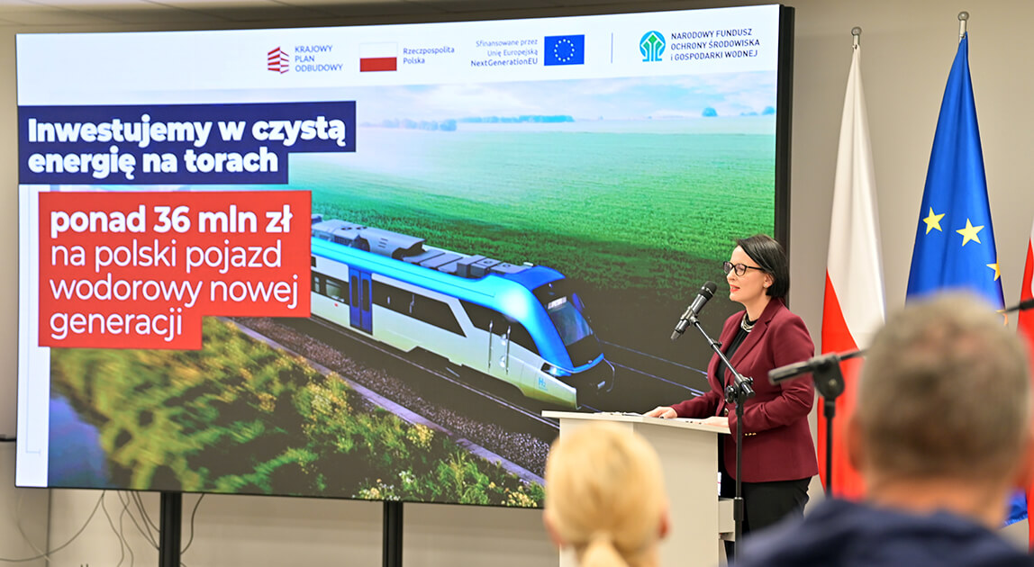 Wodorowy pojazd pasażerski HEMU produkcji PESA – wsparcie z KPO