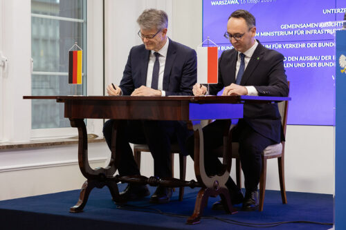 Podpisanie porozumienia – współpraca kolejowa Polska Niemcy w Warszawie