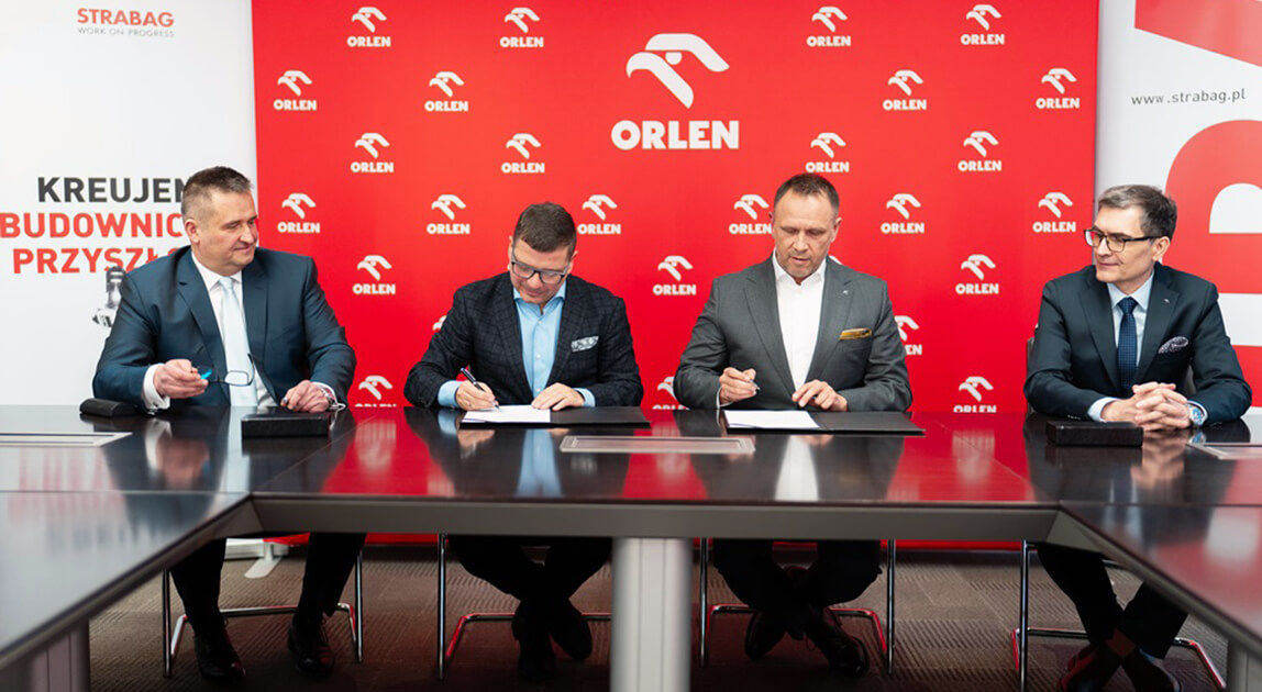 Umowa flotowa ORLEN – STRABAG – podpisanie umowy