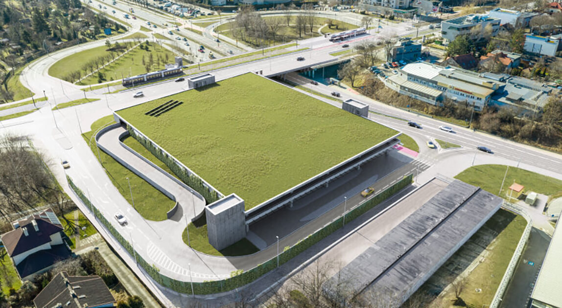 Węzeł przesiadkowy w Bronowicach – wizualizacja terminala