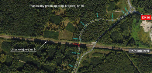 Wiadukt w Iławie na DK16 nad linią kolejową nr 9