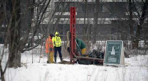 Wiercenia geologiczne na linii metra M4 – odwierty badawcze w Warszawie