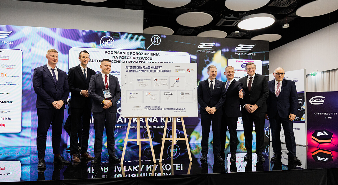 Autonomiczny pojazd kolejowy – podpisanie porozumienia podczas konferencji w Wiśle