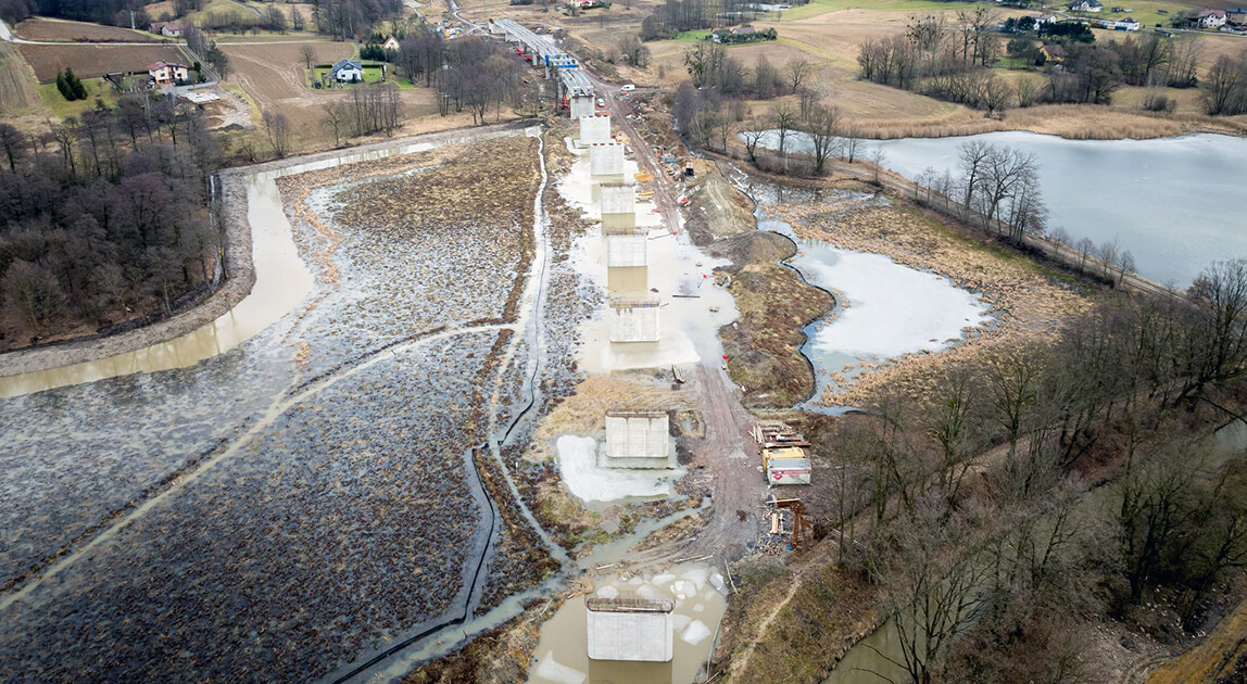 Most kolejowy w Zebrzydowicach - budowa mostu kolejowego w Zebrzydowicach