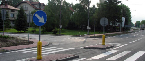 Budowa ronda na DK73 w Stopnicy – skrzyżowanie z drogą powiatową