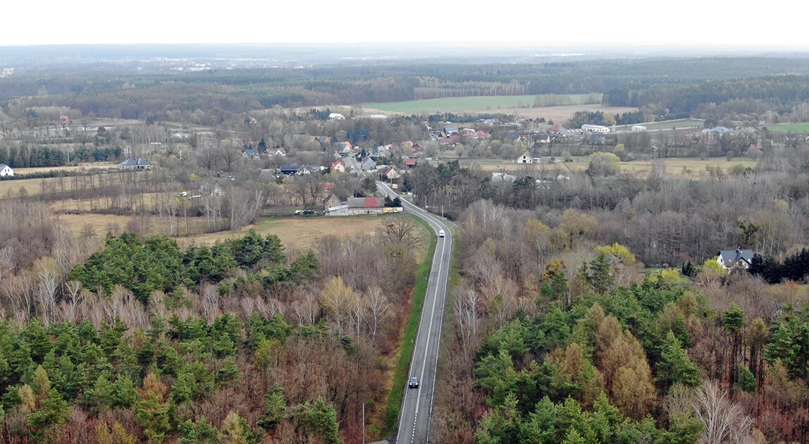 Obwodnica Milicza – obecny przebieg DK15