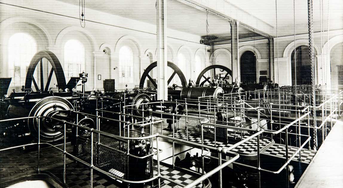 Hala Maszyn Parowych, Zakład Wodociągowy na Bielanach, fot. z archiwum WMK SA