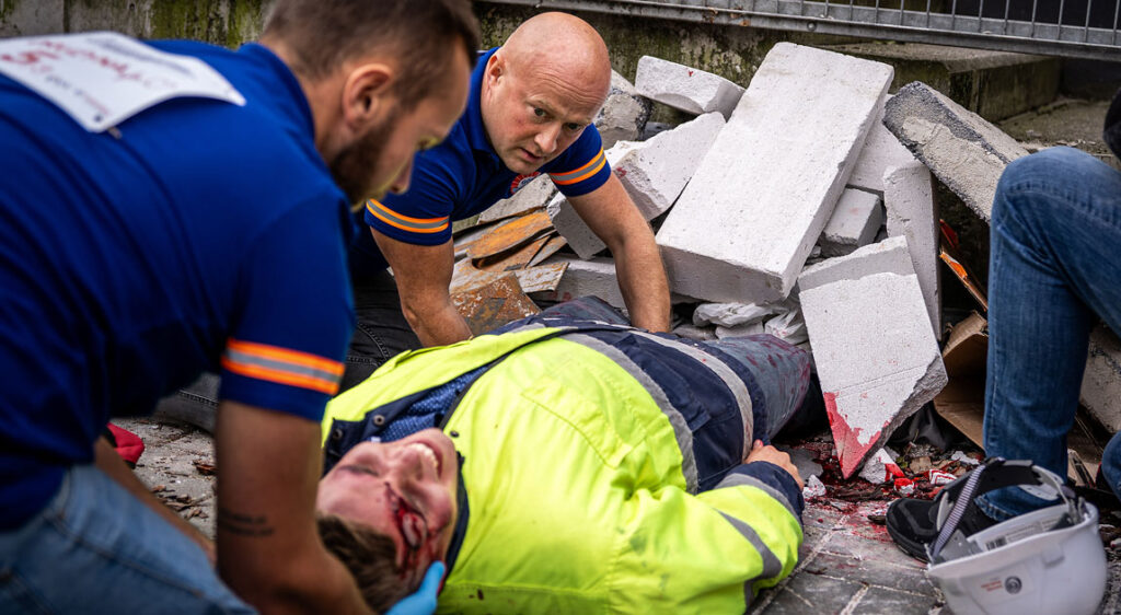 Symulacja zmiażdżenia kończyn dolnych