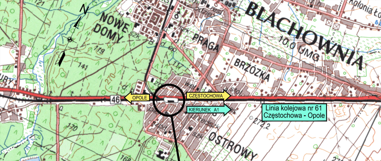 Przebudowa skrzyżowania DK46 w Blachowni