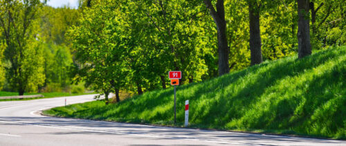 Doświetlenie przejść dla pieszych na DK91 - droga krajowa nr 91