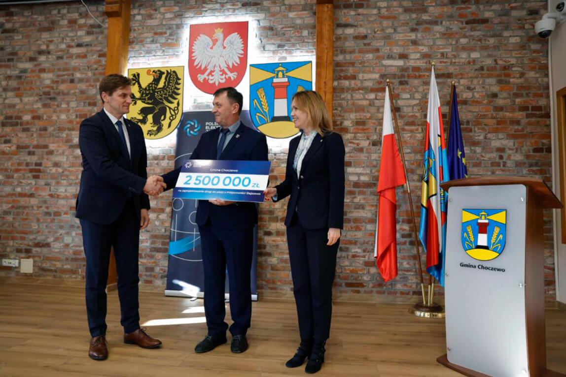 Droga dojazdowa do plaży w Słajszewie – wsparcie PEJ