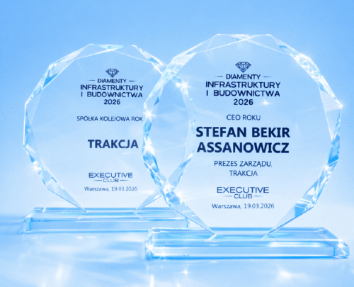 Trakcja – Diamenty Infrastruktury i Budownictwa 2026 – dwie nagrody